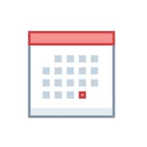Kalendarz z czerwonym brzegiem